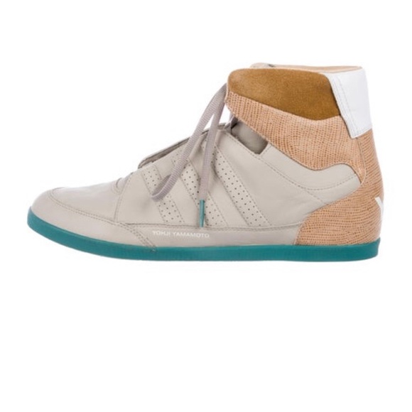 ❌sold eBay❌Y3 x adidas leather high top sneaker - Picture 2 of 6